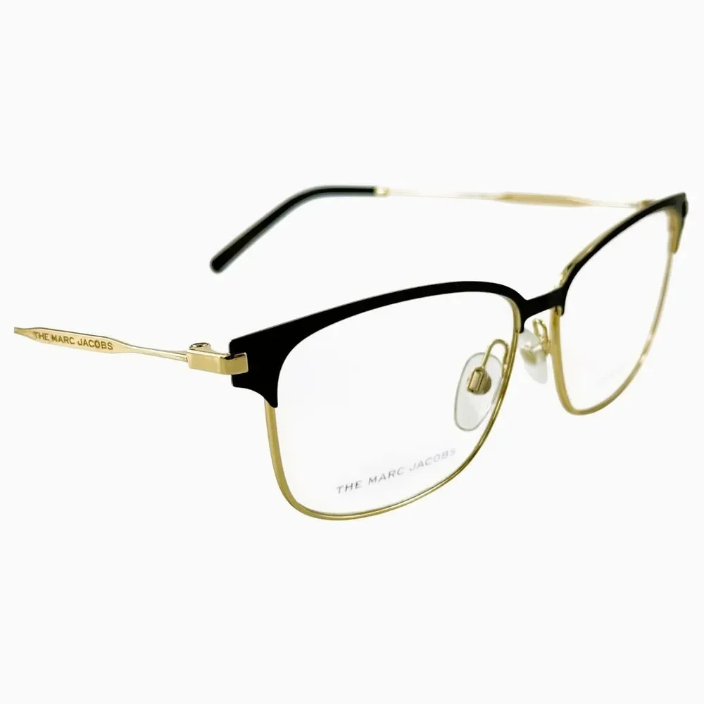 Marc Jacobs Marc 535  Womens Metal Eyeglass Frame 2M2 Black Gold 54-13 Stainless